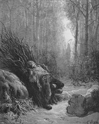 Illustration für Tod und der Holzfäller, aus 
